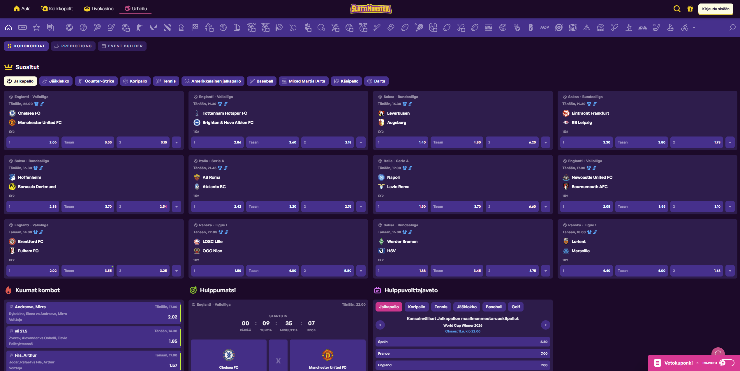 Slottimonsteri pelivalikoima ja kampanjat 2026 | Ysivitonen.com