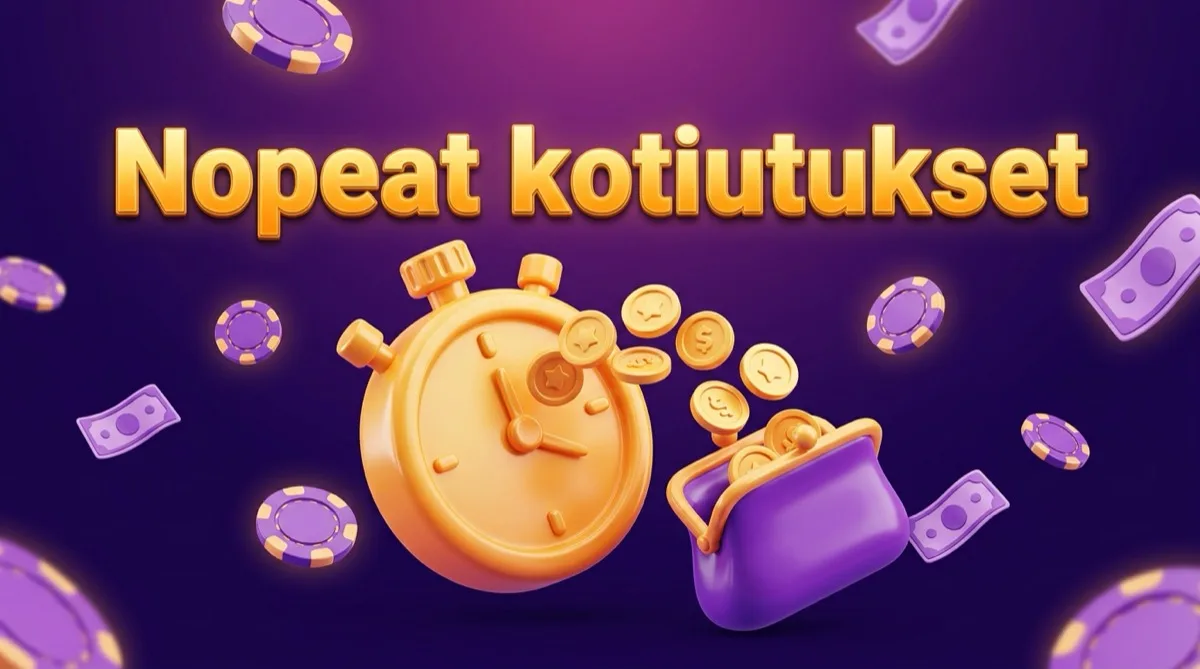Nopeat kotiutukset Kasinot 2026 — Ysivitonen vertailu
