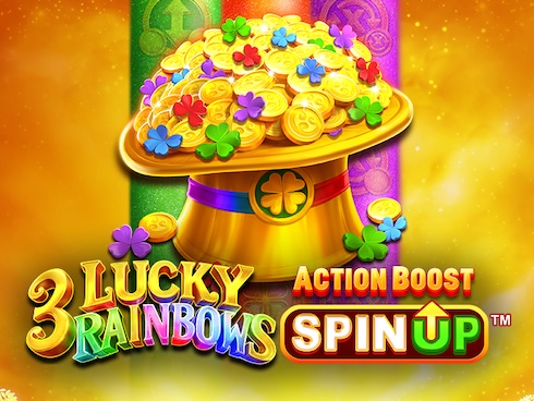 3 Lucky Rainbows Action Boost SpinUP kolikkopeli