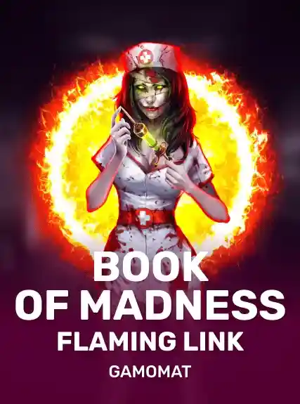 Book of Madness Flaming Link kolikkopeli