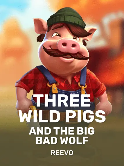 Three Wild Pigs And The Big Bad Wolf kolikkopeli