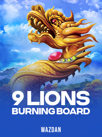 9 Lions Burning Board kolikkopeli